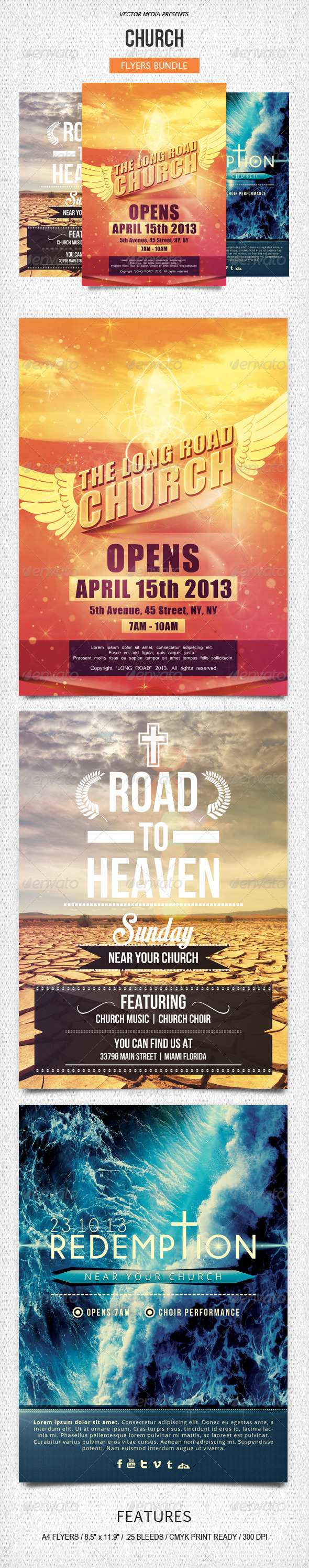 Church - Flyers Bundle - Church Flyers