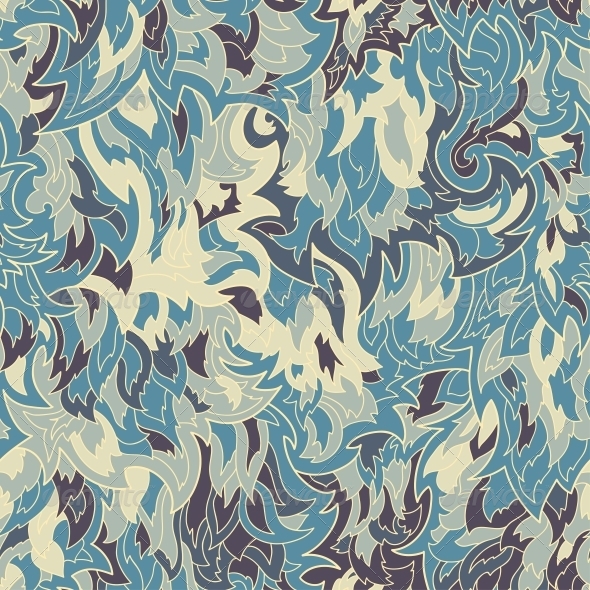 Seamless Fur or Flame Pattern Background - Backgrounds Decorative