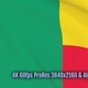 Benin waving flag transition 4k and 1080 HD footage with alpha channel - VideoHive Item for Sale