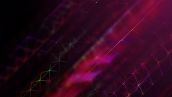 Colorful Plexus Background Seamless Loop 3 alt
