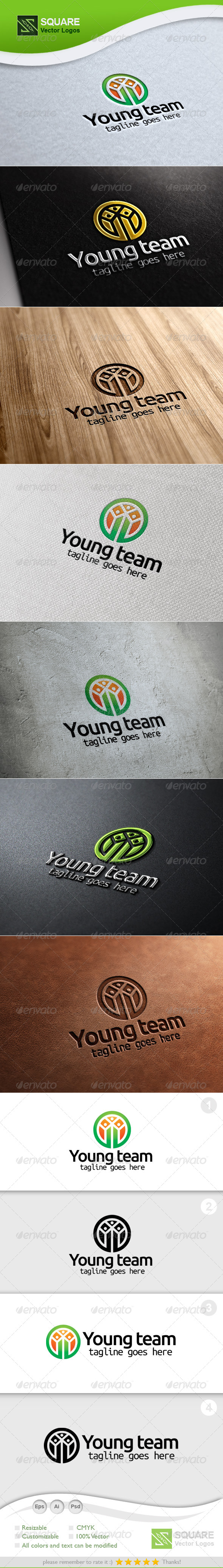People, Circle Vector Logo Template - Humans Logo Templates