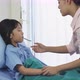 Woman exam temperature daughter - VideoHive Item for Sale