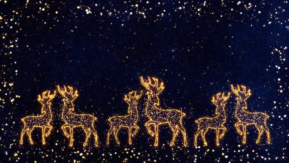 The Festive Glitter With Reindeers 02