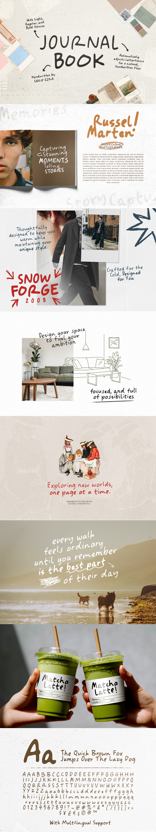 Journal Book - Quote Font Family