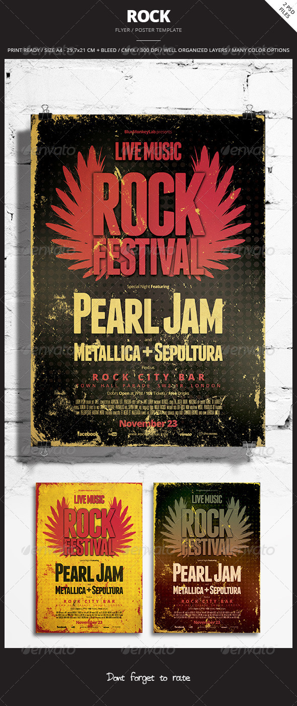 Rock Flyer / Poster 7 - Events Flyers