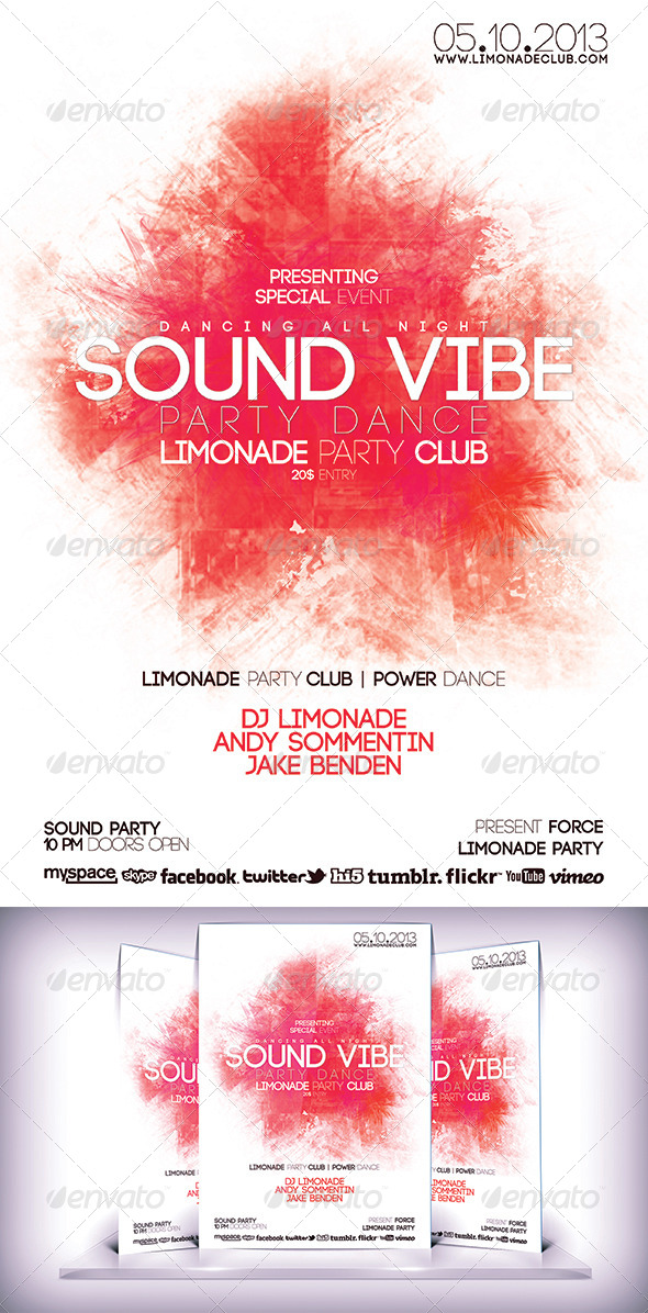 Sound Vibe Flyer - Events Flyers
