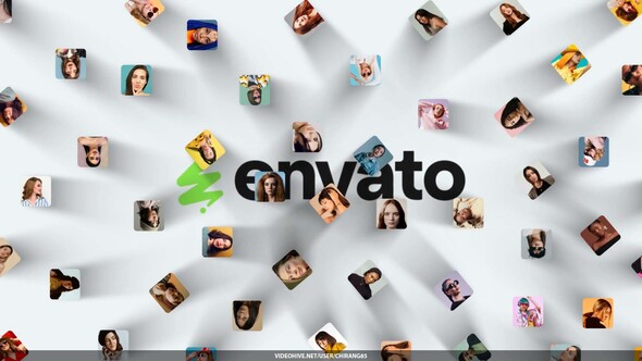 Mosaic Promo Opener Video Displays template preview