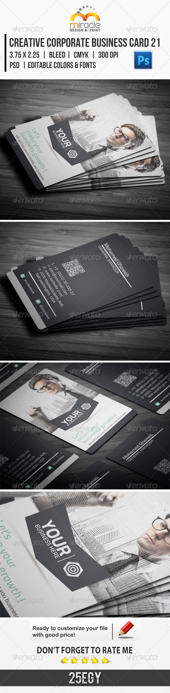 Creative Corporate Business Card 21 - Corporate Business Cards