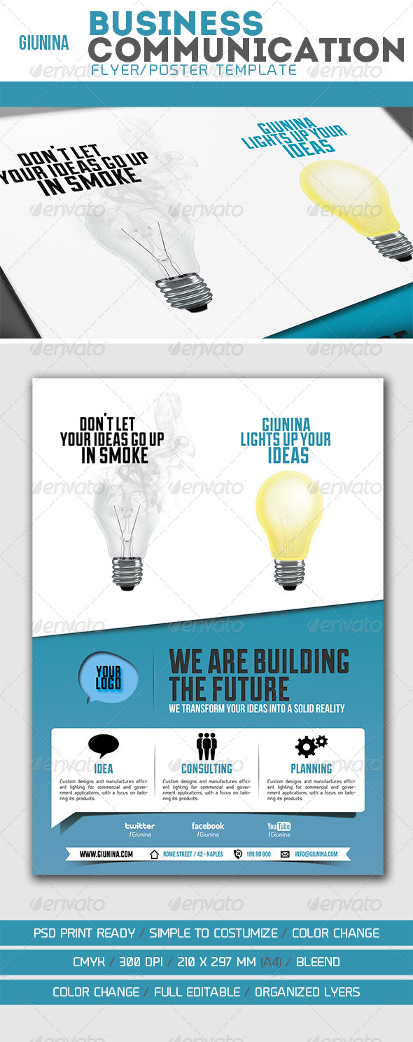 Business Communication Flyer/Poster - Corporate Flyers