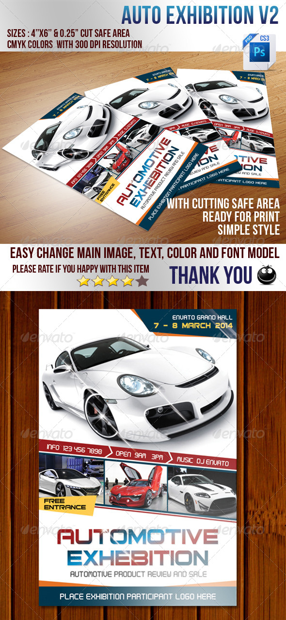 Auto Exhibition V2 - Events Flyers