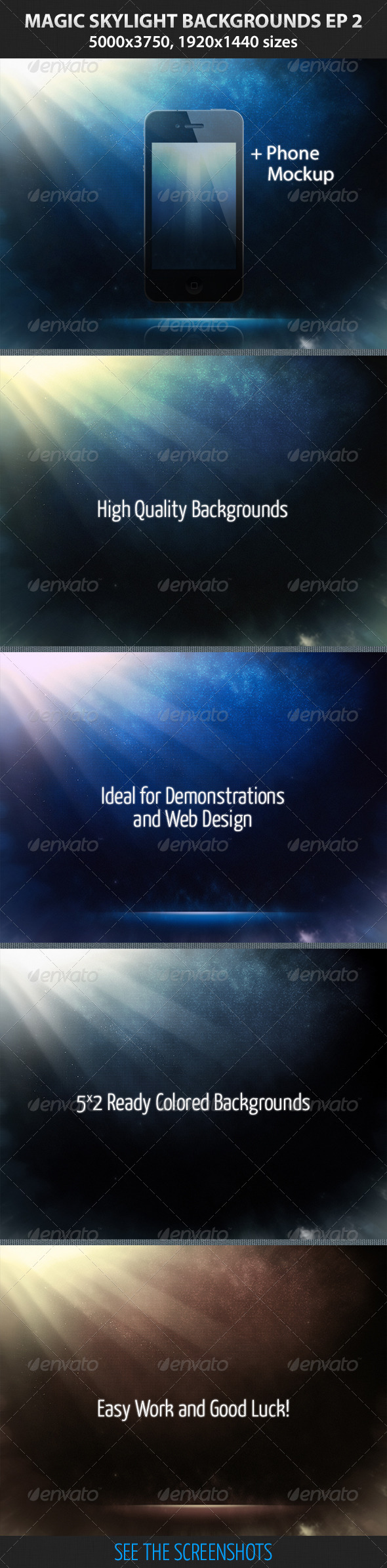 Magic Skylight Backgrounds EP 2 - Abstract Backgrounds