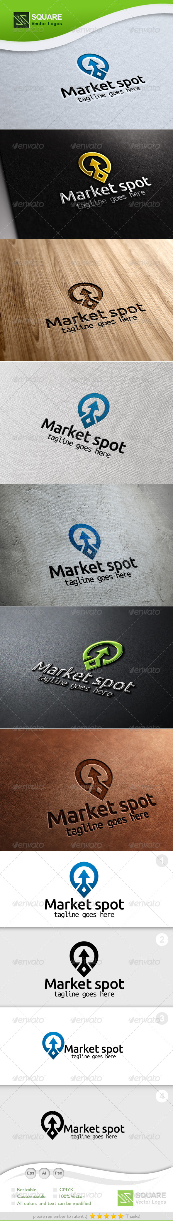 Up Arrow, Locator Vector Logo Template - Symbols Logo Templates