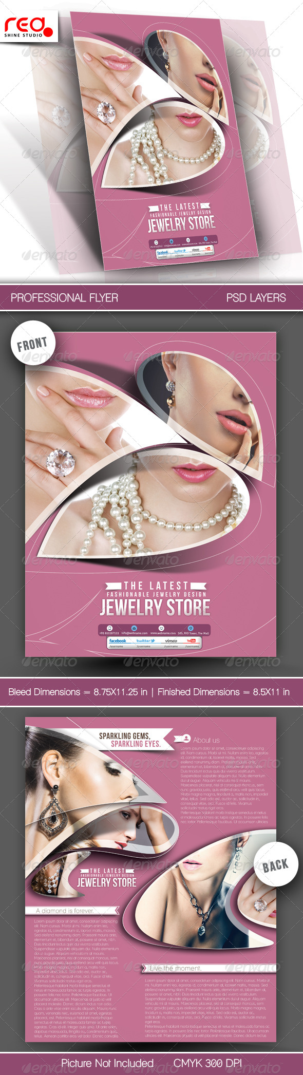Jewelry Store Flyer & Poster Template - Commerce Flyers