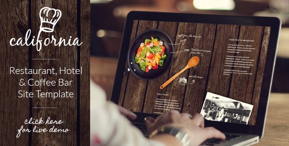 California - Restaurant Hotel Coffee Bar Website - Creative Site Templates