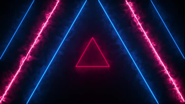  Neon Triangles