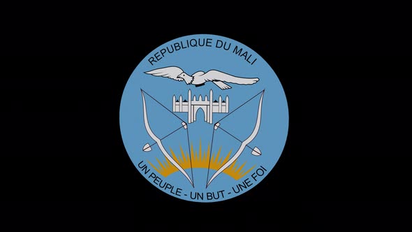 Coat Of Arms Of Mali With Alpha Channel   - 4K alt