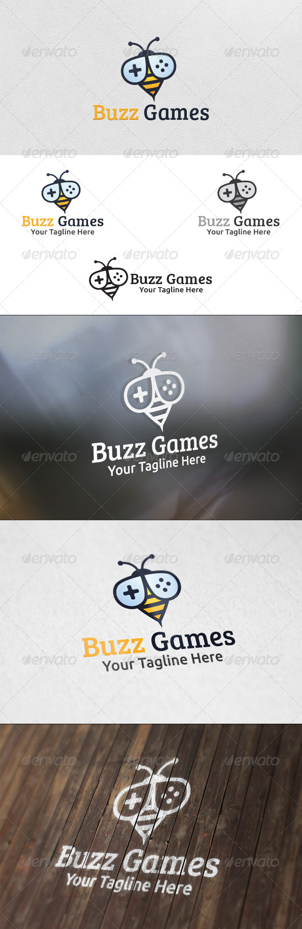 Buzz Games - Logo Template - Animals Logo Templates