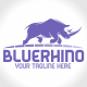 Blue Rhino Logo Template by VectorCrow | GraphicRiver