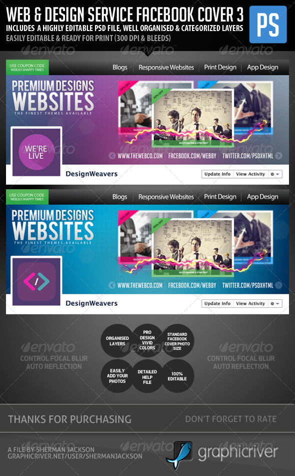 Web Design Service Facebook Cover Image 3 - Facebook Timeline Covers Social Media