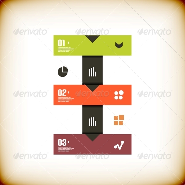 Modern Ribbon Business Banner Template - Abstract Conceptual