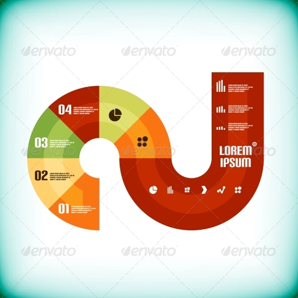 Modern Business Circle Infographics Template - Abstract Conceptual