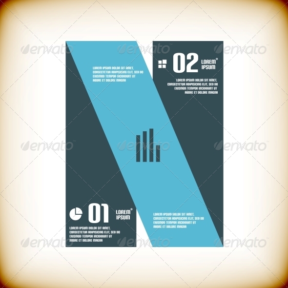 Modern Ribbon Business Banner Template - Abstract Conceptual