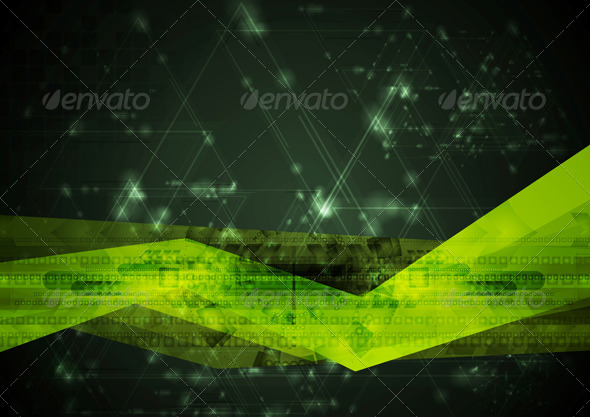 Abstract Hi-Tech Vector Illustration - Technology Conceptual