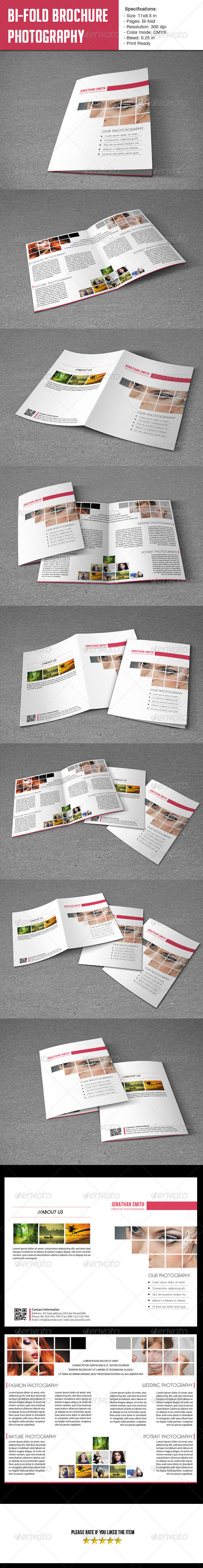 Bifold Brochure-Photographer - Portfolio Brochures