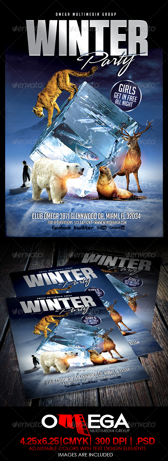 Winter Party - Events Flyers
