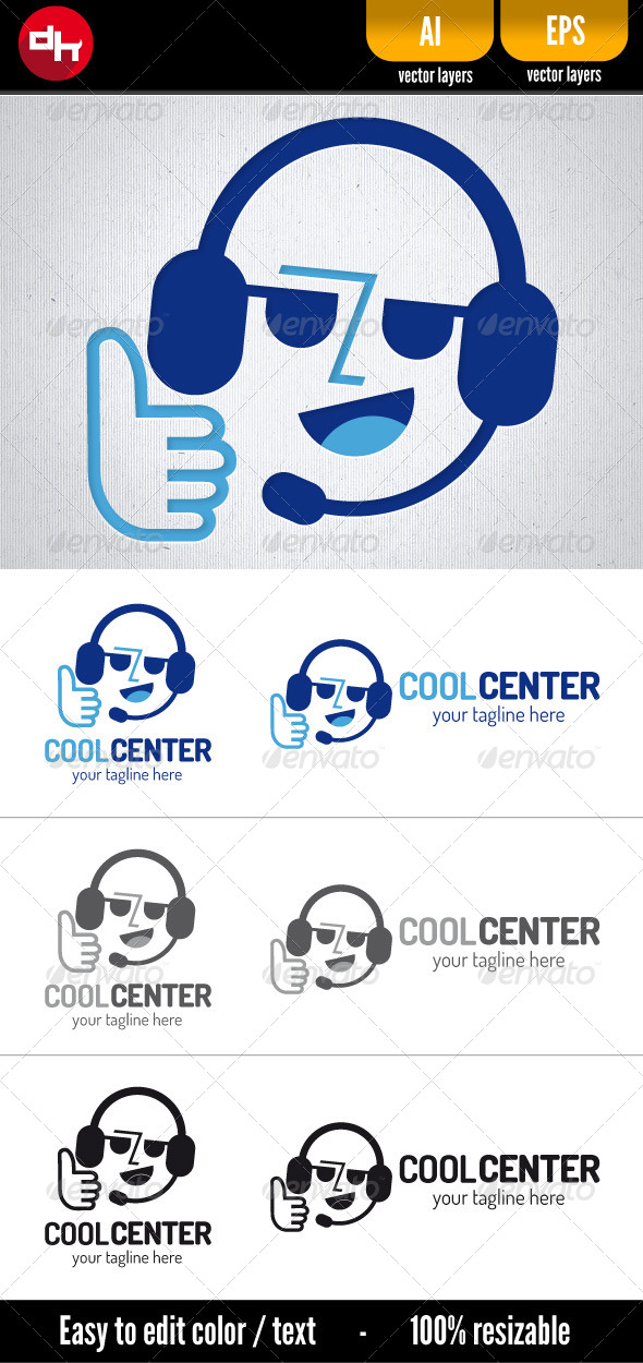 Cool Center - Humans Logo Templates