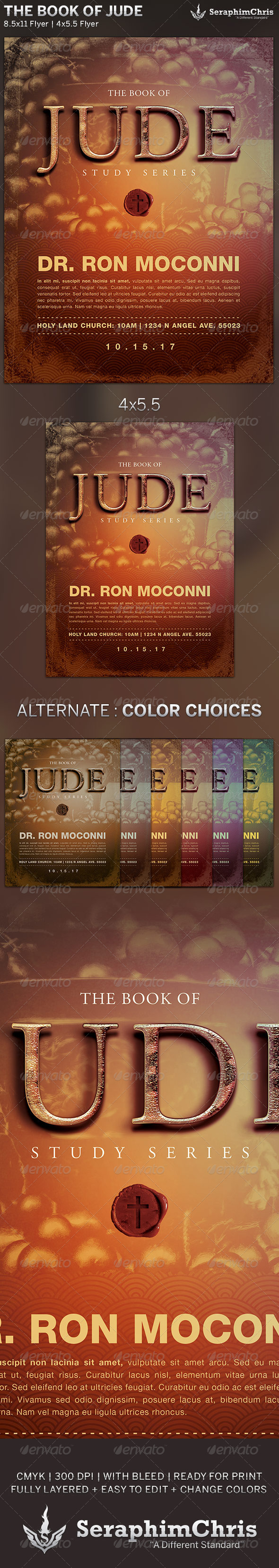 The Book of Jude: Church Flyer Template - Church Flyers