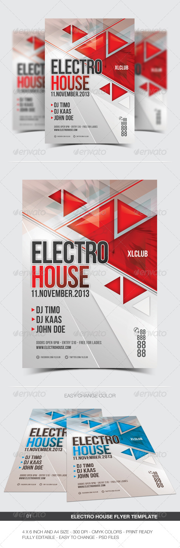 Electro Flyer/Poster - 01 - Clubs & Parties Events