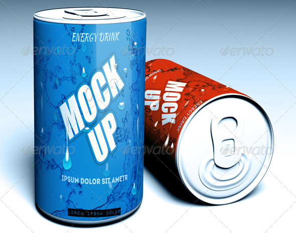 Energy Drink Mock-Up - Food and Drink Packaging
