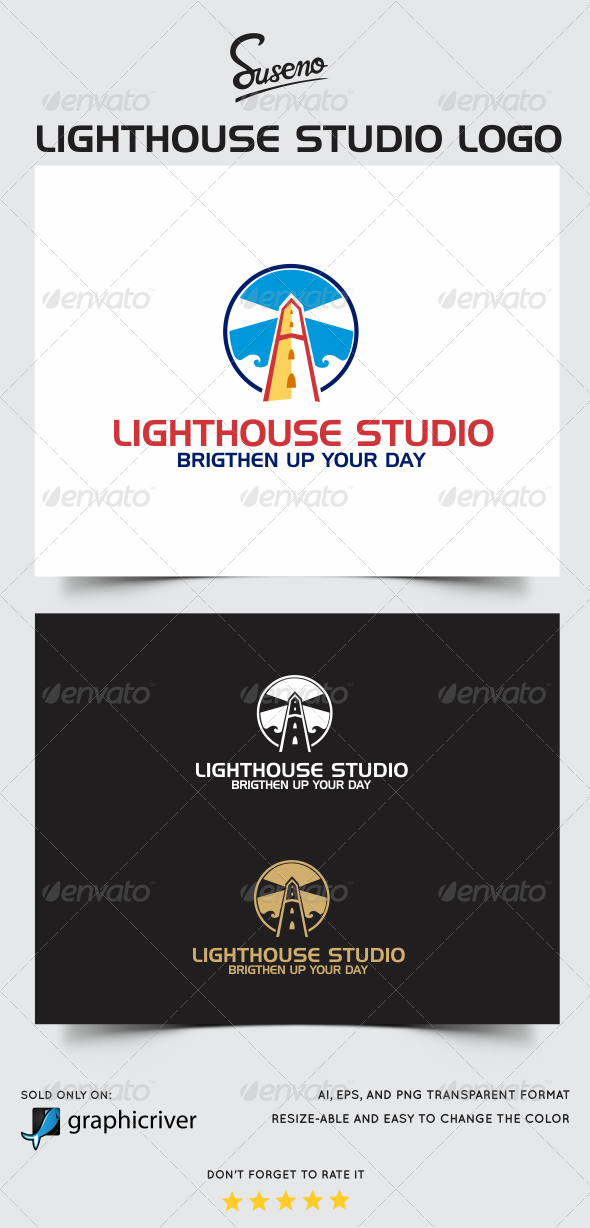 Lighthouse Studio Logo - Buildings Logo Templates