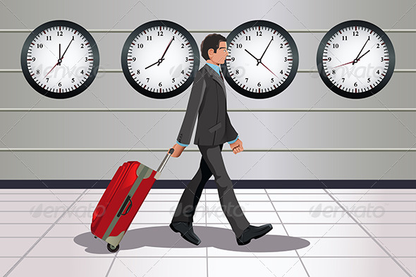 Traveling Businessman - Business Conceptual