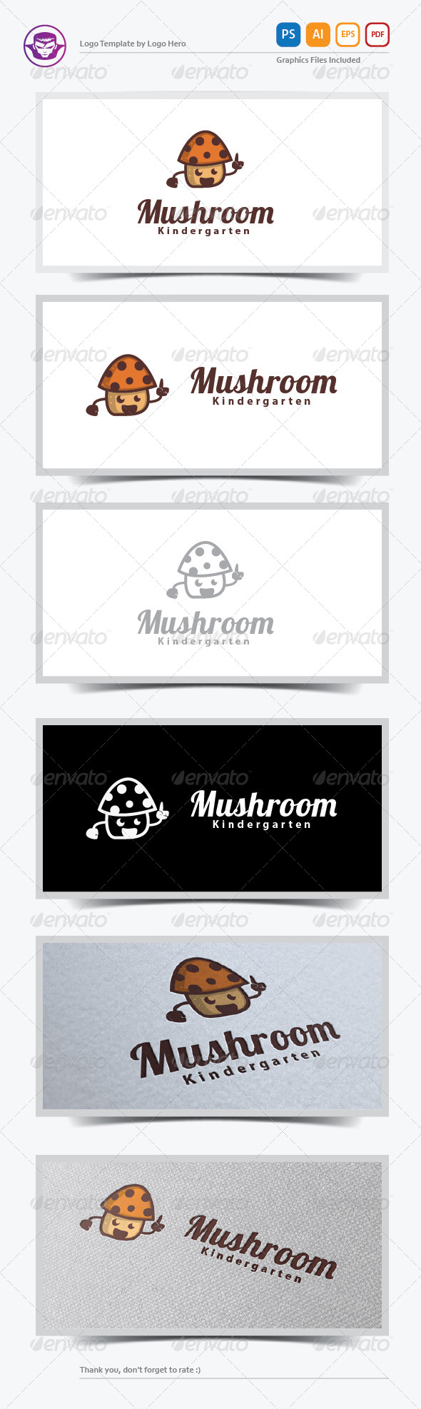 Mushroom Logo Template - Humans Logo Templates