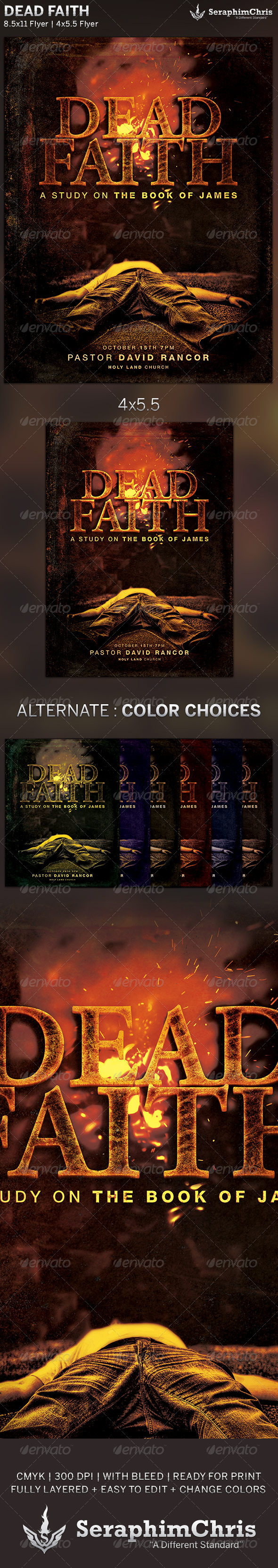 Dead Faith: Church Flyer Template - Church Flyers