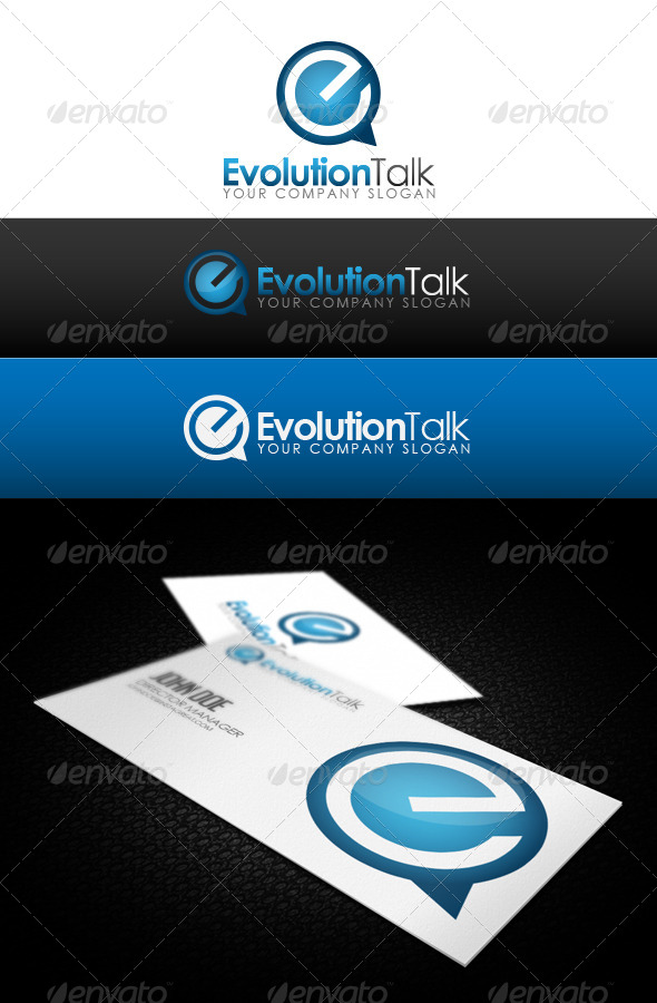 Evolution Talk Logo - Letters Logo Templates
