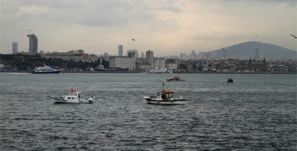 Fishing Boats in Bosphorus 02