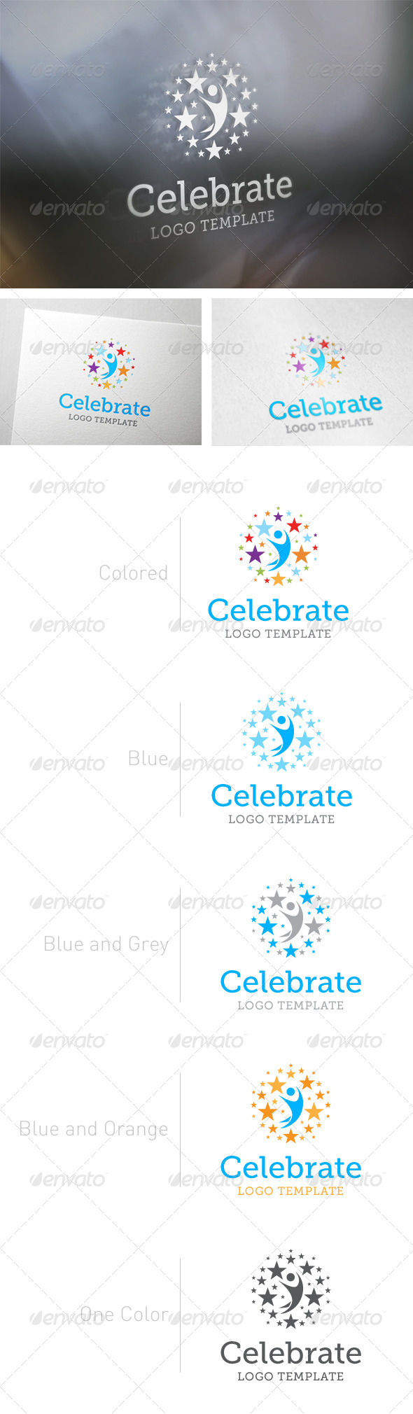 Celebrate Logo Template - Abstract Logo Templates