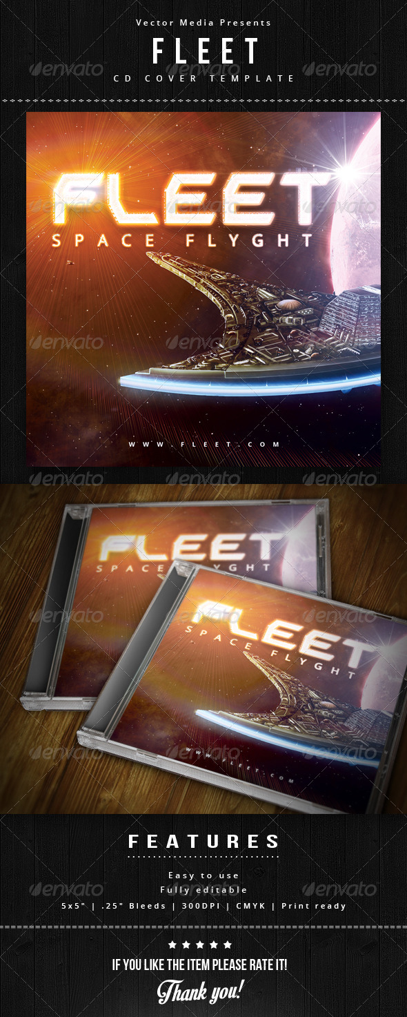Fleet - Cd Cover - CD & DVD Artwork Print Templates
