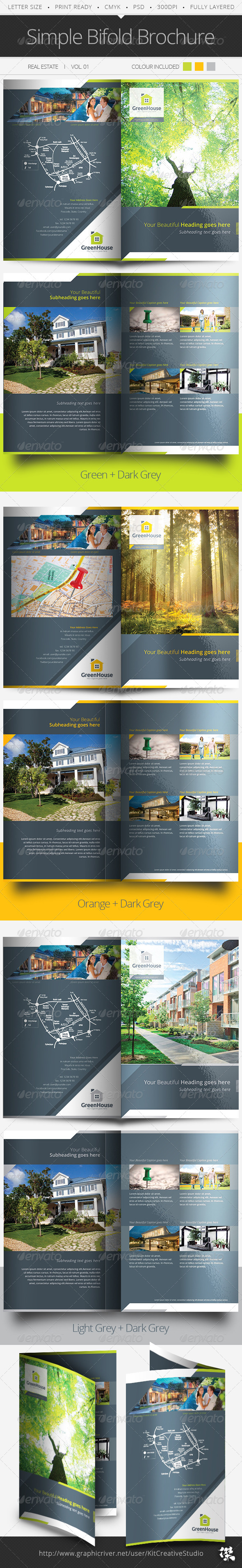 Simple Bifold Brochure Vol.01 - Corporate Brochures