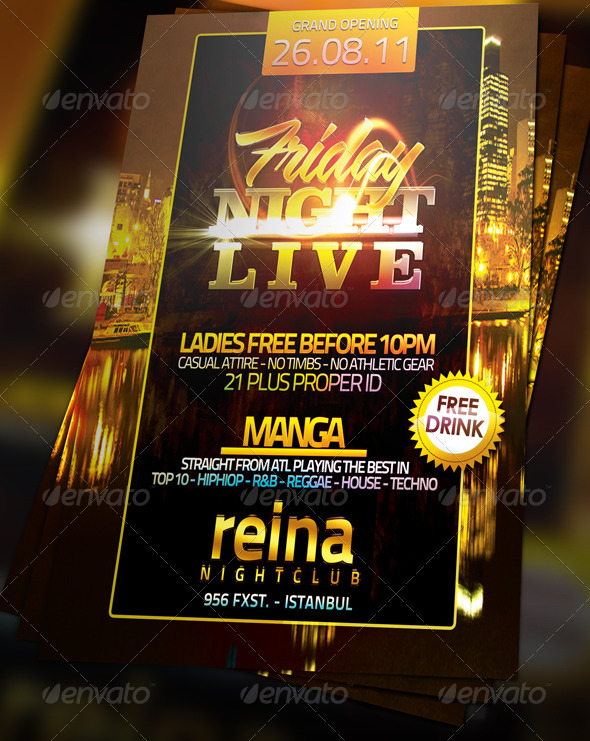 Nightclub Flyer Template - Clubs & Parties Events