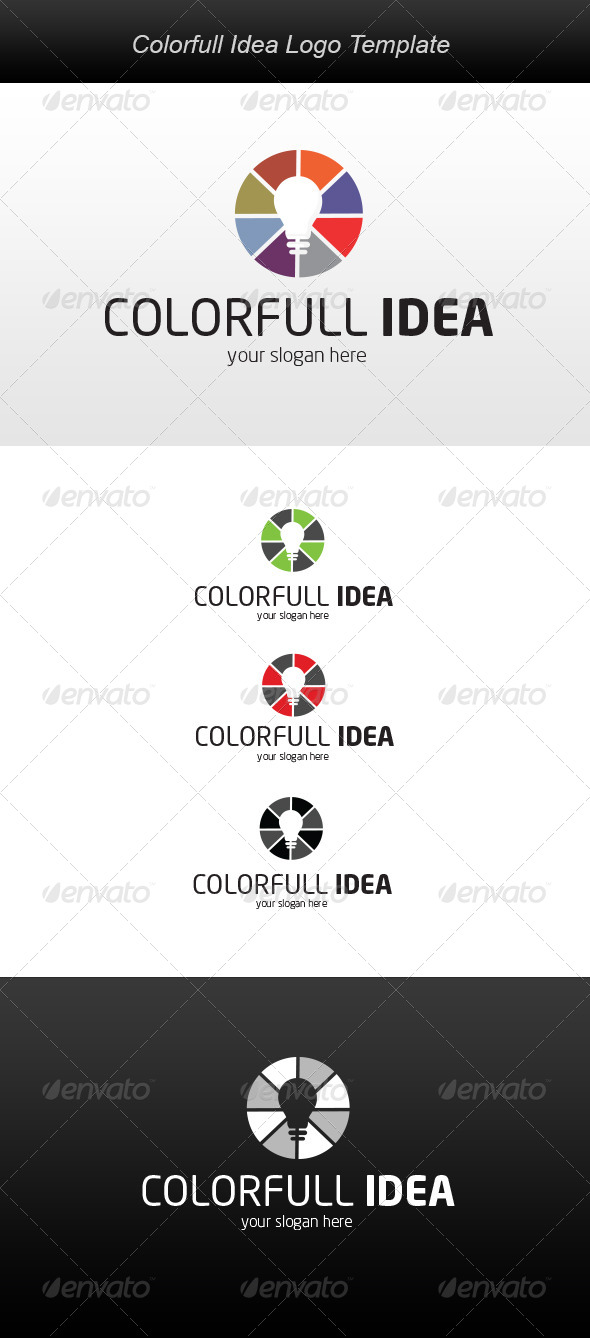 Colorfull Idea Logo - Symbols Logo Templates