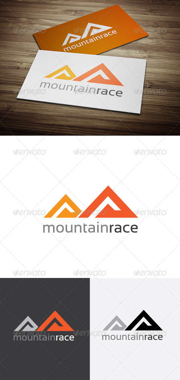 Mountain Race Logo - Nature Logo Templates