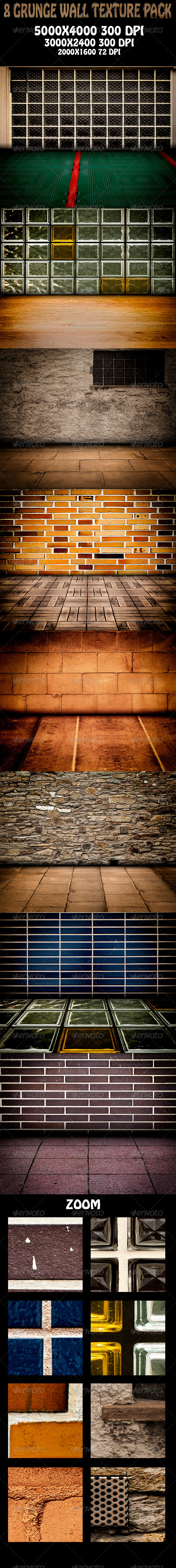 8 Urban Stage - Grunge Walls - Urban Backgrounds