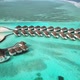 Drone Video of Exotic Turquoise Paradise and Water Villa Bungalows Maldives - VideoHive Item for Sale