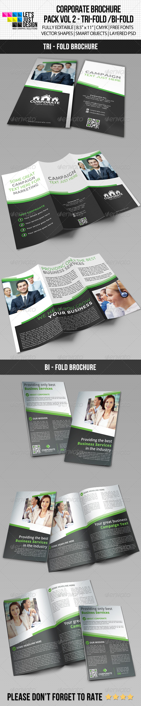 Corporate Brochure Pack Vol 2 - Brochures Print Templates