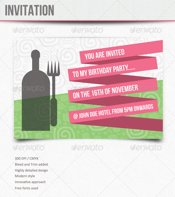 Invitations : Birthday - Invitations Cards & Invites