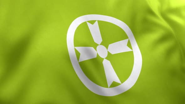 Akita City Flag (Japan) - 4K alt